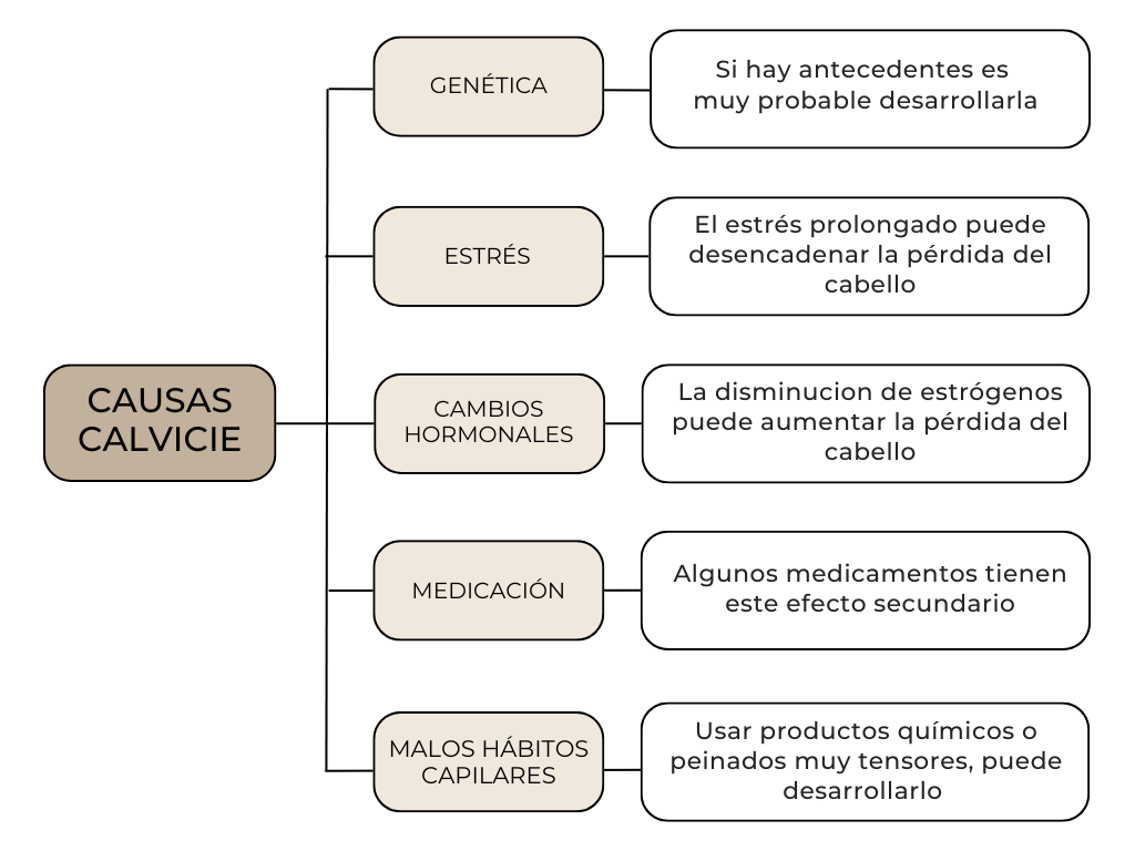 Cauas de la calvicie en mujeres 